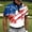 Light Blue, variant on Men's American Flag Print Short Sleeve Collared Polo Shirt, Patterned Casual Top, Breathable Fabric Shirt for Summer, Patriotic Events, Golf and Everyday Wear Red XXL
