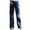 Navy, variant on Fjofpr Clothing Ripped Jeans for Women Stretchy Jeans for Women Trendy Slimming High Waisted Jeans for Women Womens Hole Button Zipper Pocket Casual Flares Wide Leg Slim Pants