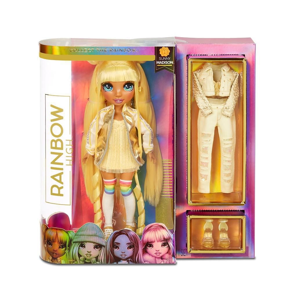 Rainbow High Sunny Madison – Yellow Fashion Doll with 2 Outfits