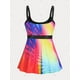 thumbnail image 4 of Tankini de Talla Grande de Color Bloque Rosegal Camisetas tallas grandes, 4 of 5