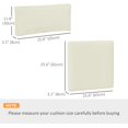 thumbnail image 3 of Outsunny Coussins de Remplacement pour Meubles d'Extérieur Coussin de Siège de Jardin, 3 of 10