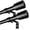 Black, variant on 5/8” Diameter Curtain Rods 30-60 Inch, for 30-54 Inch Windows, Adjustable Splicing Black Curtain Rods for Windows with Brackets, Window Rod Long Small Curtains Rod