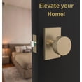 thumbnail image 2 of Mega Handles | Laura Privacy Knob | Satin Brass, 2 of 4
