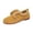 Khaki, variant on Willtoo Mary Jane Shoes Women Warm Faux Suede Winter Shoes Adjustable Strap Round Toe Non Slip Casual Walking Shoes