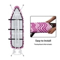 thumbnail image 4 of HELLHERO Purple Pink Waves Ironing Board Protector Cover Easy Fit Breathable Ironing Board Cover Elastic Edge Removable Cover for Tailor, 4 of 5