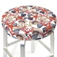 thumbnail image 6 of Goofa Starfish Shell Printed Stool Covers Round, Waterproof Round Bar Stool Covers Anti-Slip Round Bar Stool Seat Cover with Elastic Bands Durable -13 inch, 6 of 7