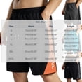 thumbnail image 5 of cllios Quick Dry Athletic Shorts for Men Breathable Cooling Workout Running Shorts Elastic Drawstring Waist Loose Fit Color Block Activewear, 5 of 9