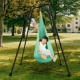 thumbnail image 6 of G TALECO GEAR Swing Stand Frame with Sensory/Pod Chair, X-Shaped Swing Set, Metal Hammock Chair Stand for for Kids and Adults Indoor and Outdoor 330LBS,Mint Green, 6 of 7