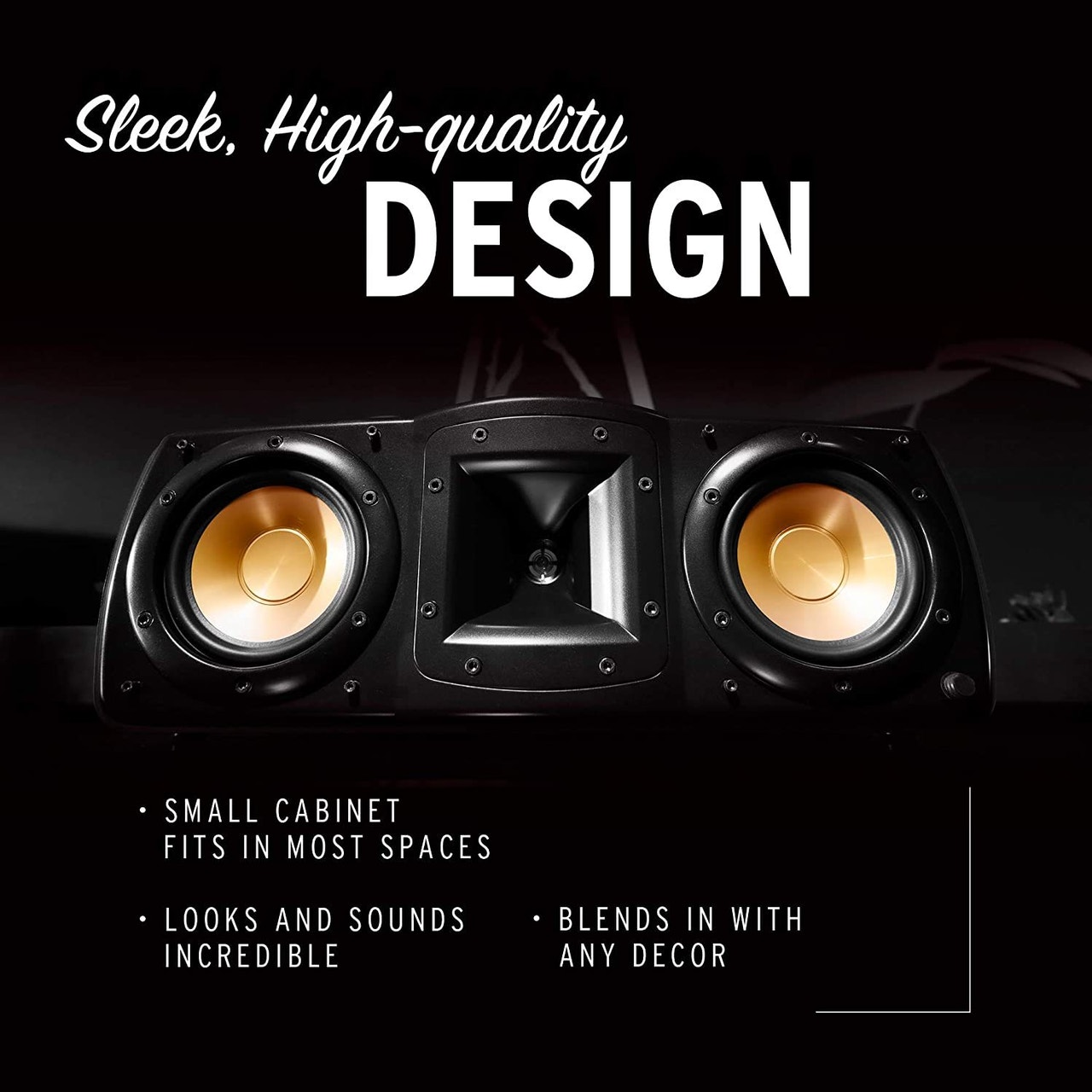 Klipsch C-200-BLACK Synergy Black Label Center Channel Speaker (2019) - image 3 of 7