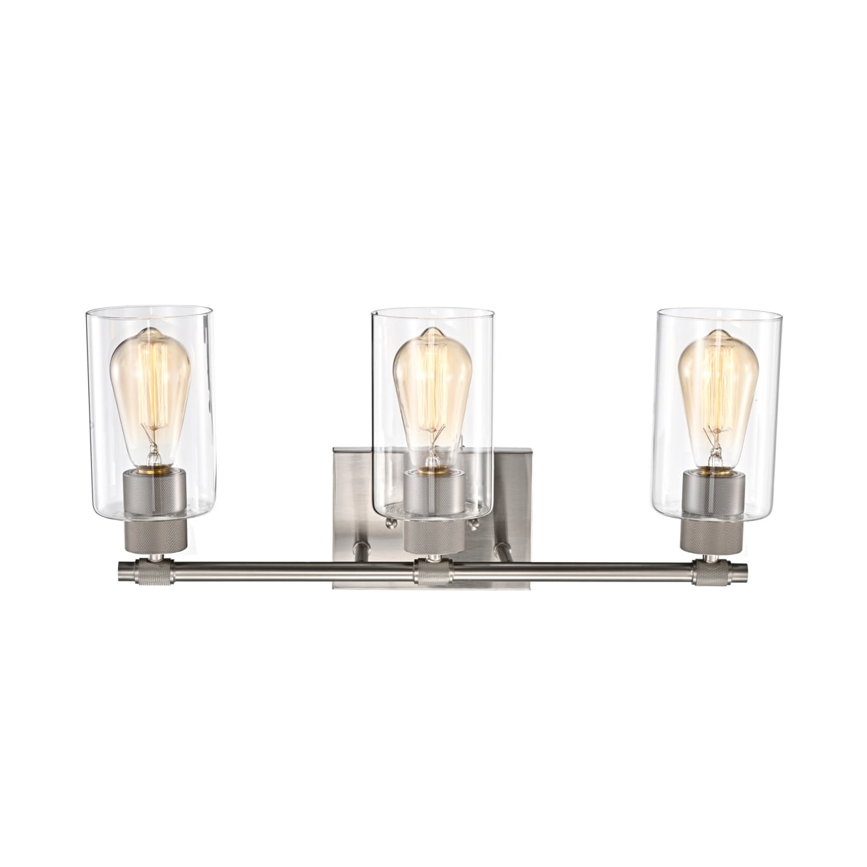 Lighting MERCY Contemporary 3 Light Brushed Nickel Bath Vanity Fixture 22" Width