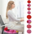 thumbnail image 7 of Red Round Floor Cushion 16/18 Inch Thick, Memory Foam Seat Pillow for Patio & Multi-Person Use​, 7 of 7