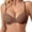 Brown, variant on Women Lace Underwire Bra Back Closure Push Up Comfortable Support Everyday Wear