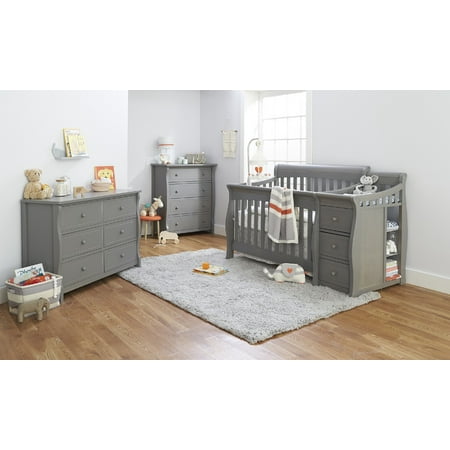 Sorelle Princeton Elite 4 In 1 Crib And Changer Grey Walmart