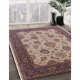 thumbnail image 2 of Ahgly Company Indoor Rectangle Mid-Century Modern Velvet Maroon Purple Area Rugs, 2' x 4', 2 of 6