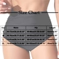 thumbnail image 3 of Staron Women High Waist Bikini Bottoms Solid Color Swimsuit Swim Pants Casual Beach Bathing Shorts, Black XL, 3 of 7