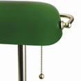 thumbnail image 4 of Catalina Lighting 13.5''  Banker's Lamp, Traditional Green Desk Lamp with Pull Chain Switch for Home or Office, Polished Brass, 4 of 11