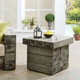 thumbnail image 6 of Modway Manteo Modern Wood Outdoor Patio Side Table in Light Gray, 6 of 6