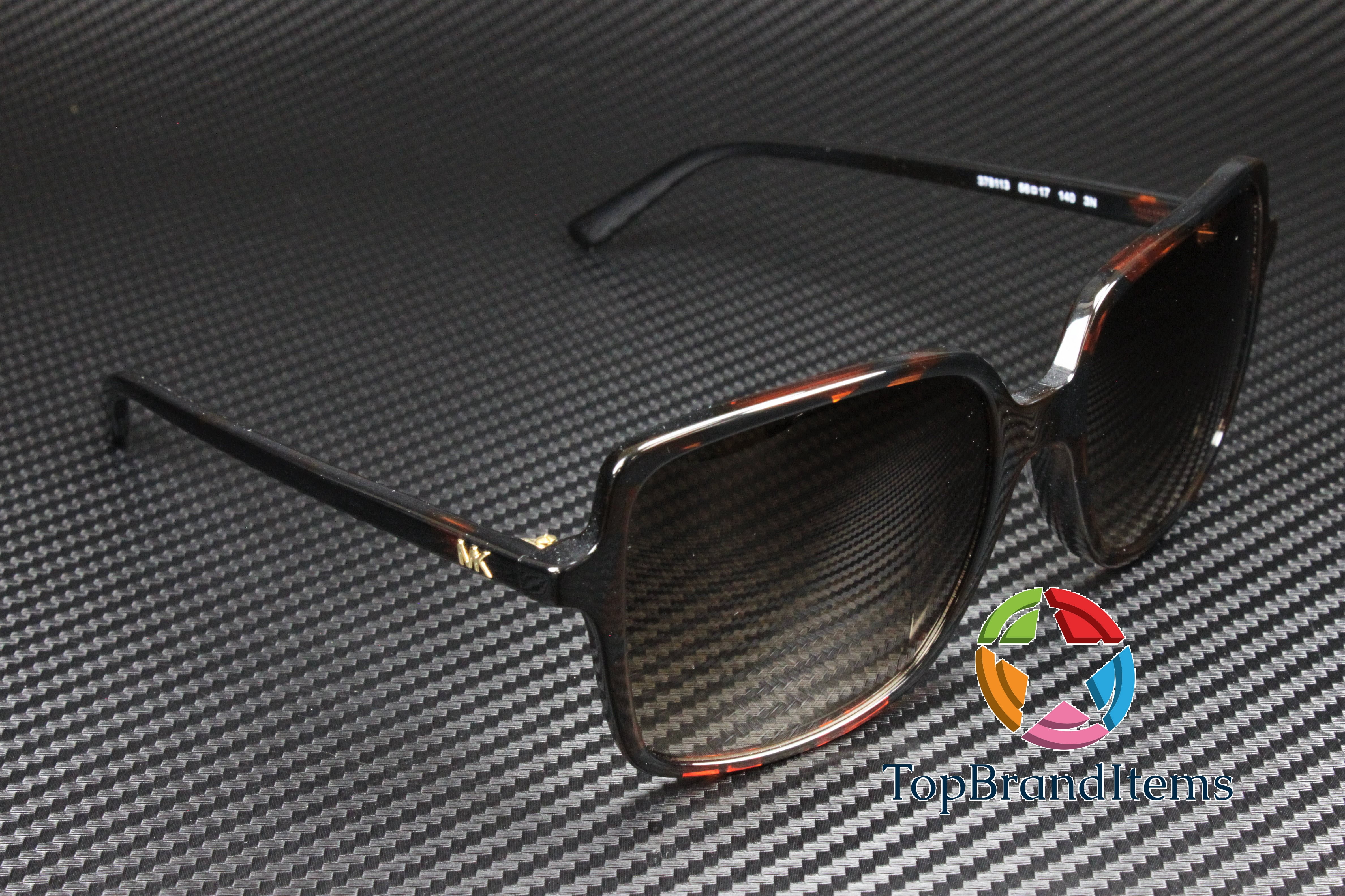 Michael Kors Isle of Palms MK 2098U Plastic Womens Square Sunglasses Dark Tortoise 56mm Adult