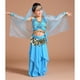 thumbnail image 3 of Disfraz de danza del vientre Macarena para niños 5 piezas Vestido con borlas de monedas azul, 3 of 8
