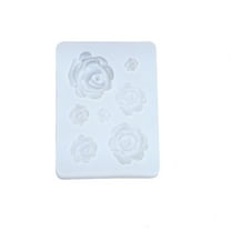 7 Sizes Resin Rose Flower Pendant Silicone Mold Resin Jewelry Making Art Crafts
