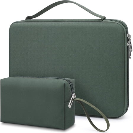 17-17.3 Inch Hard Shell Laptop Sleeve Case for 17" 17.3" HP/Dell/ASUS/Lenovo/LG/Toshiba/MSI Gaming Laptop/Razer Blade 17/18, Notebook Protective Cover for Men Women, Moss Green