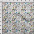 thumbnail image 4 of oneOone Viscose Chiffon Light Beige Fabric Unicorn Pattern Sewing Material Print Fabric By The Yard 42 Inch Wide, 4 of 5