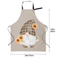 thumbnail image 2 of Kdxio Sunflower Gnomes Apron with Pockets Adjustable Kitchen Aprons for Men Women Waterproof Aprons for Cooking,Drawing,Crafting, Baking Household Cleaning, 2 of 8