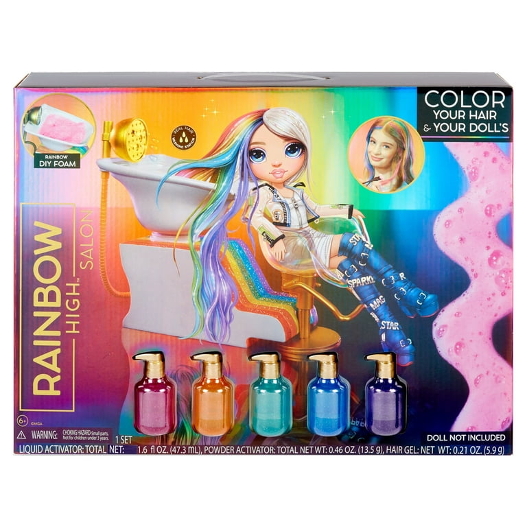 Original Rainbow High Hair Dyeings Salon Dolls DIY Hair Colouring