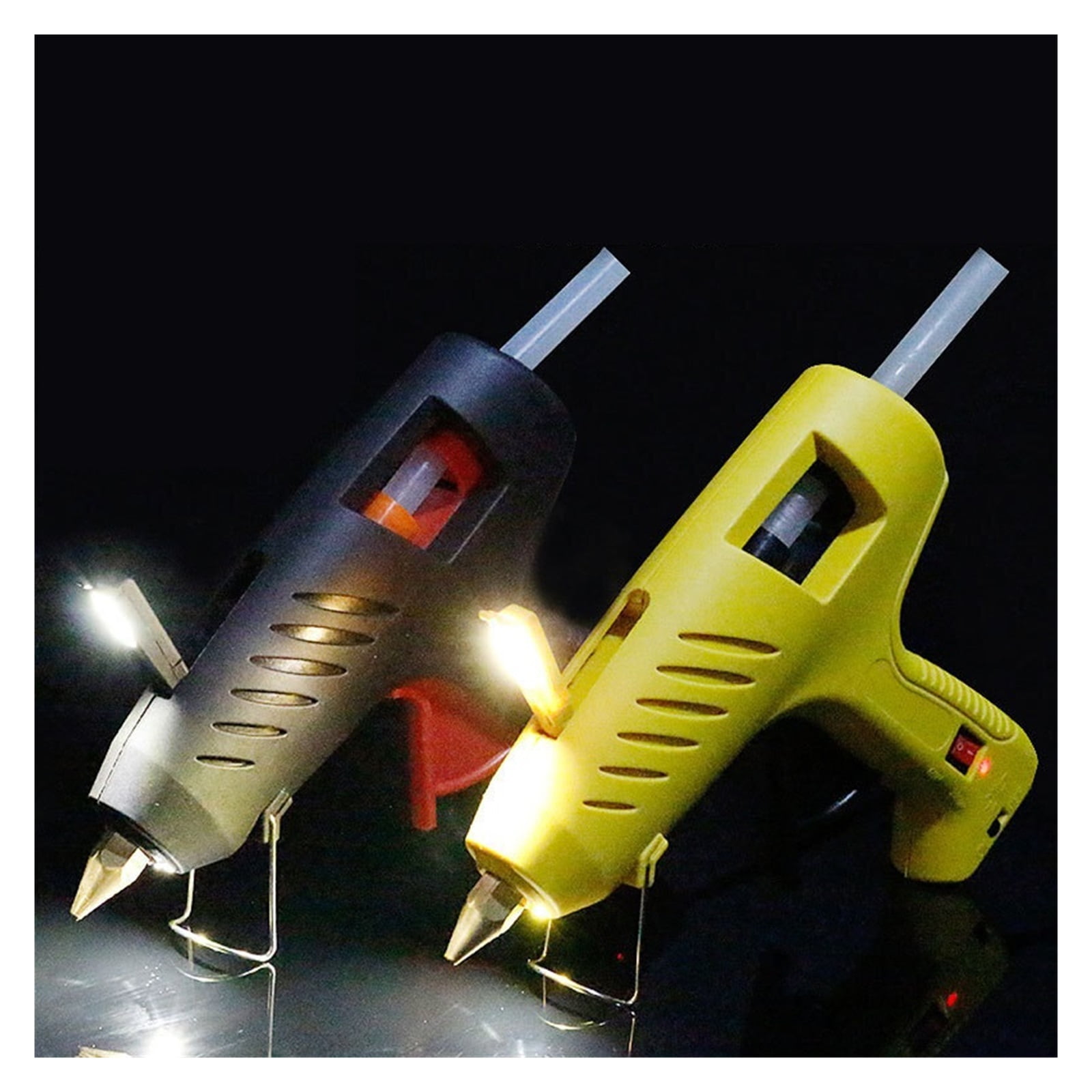 60W-100W Hot Melt Glue Gun Adjustable Thermo Gluegun Repair Heat Tools Industrial Electric Silicone Guns With Light