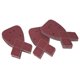 thumbnail image 4 of Papel de lija para pulir, 40 piezas Herramienta de lijado de óxido de aluminio en forma de cola de milano Papel de lija rojo Máxima confiabilidad, 4 of 9