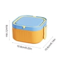 thumbnail image 3 of shyuyusa Microwave Safe Plastic Food Container Square Shape With Lid For Home Kitchen Food Storage And Daily Meal Carrying, 3 of 6