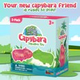 thumbnail image 3 of Power Your Fun Capybara Squishy Stress Balls 2 Pack, Fidget Toys for Kids and Adults, Stocking Stuffers (Pink, Green), 3 of 8