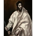 thumbnail image 2 of El Greco (Domenikos Theotokopoulos) 20x24 Gold Ornate Framed and Double Matted Museum Art Print Titled - Bartholomew the Apostle (1610-1614), 2 of 4