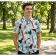 thumbnail image 4 of 80s Geometric Print Shirt, 4 of 7
