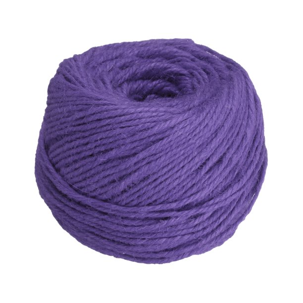 Cuerda de yute natural de 100 pies, cuerda de yute de 3 mm para manualidades, envoltura de regalos, decoración, jardinería, soporte para plantas, púrpura