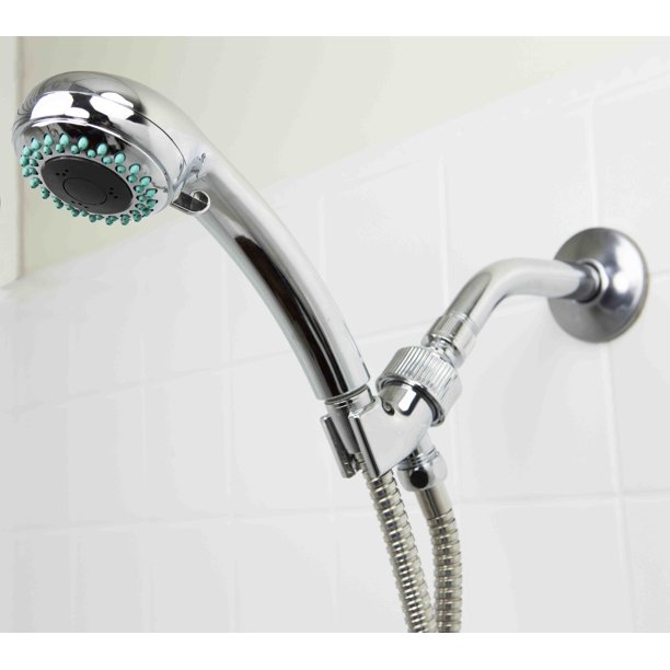 3 Function Chrome Plated Steel Shower Head Massager