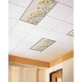 thumbnail image 2 of Fluorescent Light Covers for Ceiling Lights 3 Pack, Yellow Spring Floral Magnetic Ceiling Light Covers 2x4ft for Classroom Office School, Watercolor Farmhouse Botanical Drop Ceiling Light Shade, 2 of 7