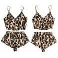 thumbnail image 1 of Wuffmeow Pyjama Femme Simulation Soie Léopard Grande Taille Maison Décontracté, 1 of 7