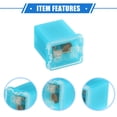 thumbnail image 4 of Unique Bargains 6 Pcs Mini Box Shaped Fuse 20 Amps Universal for Pickup Truck Cars SUV Durable Plastic Metal Blue, 4 of 6