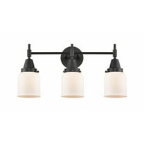 447-3W-BK-G51-Innovations Lighting-Caden - 3 Light Bath Vanity-11 Inches Tall and 23 Inches Wide-Matte Black Finish-Matte White Glass Color