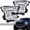 Clear Lens Chrome Housing Amber Reflector, variant on PIT66 Headlights Replacement Headlights Head Lamps Left+Right Pair Headlamp Assembly Accessories Clear Lens Black Housing Clear Reflector Fit for Ford F150 15-17