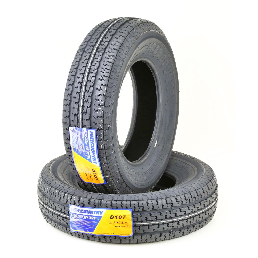 Set of 2 FREE COUNTRY Heavy Duty Trailer Tires ST 205/75R14 8PR Load Range D Radial w/Side Scuff Guard Set of 2 FREE COUNTRY Heavy Duty Trailer Tires ST 205/75R14 8PR Load Range D Radial w/Side Scuff Guard Sansujyuku sansujyuku.com
