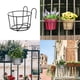 thumbnail image 5 of Estante colgante para macetas con riel de hierro, estante colgante para macetas con cerca de jardín de flores, 5 of 5