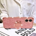 thumbnail image 3 of for Motorola Moto G Stylus 5G 2024 Phone Case with Ring Stand Lanyard Strap, Cute Glitter Girly Women Protection Shockproof 2-Layer Protective Cover - Rose Gold, 3 of 7