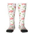 thumbnail image 2 of Picia Women Crew Soft Moisture-wicking Socks Funny Little Pigs Pattern Design Cotton Socks, One Size fit All, 2 of 9