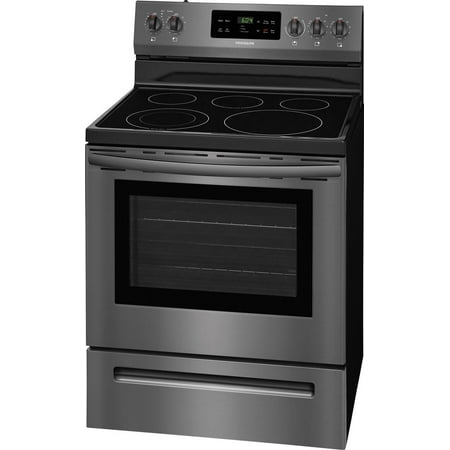 Frigidaire - 5.3 Cu. Ft. Self-Cleaning Freestanding Electric Range - Black stainless steel