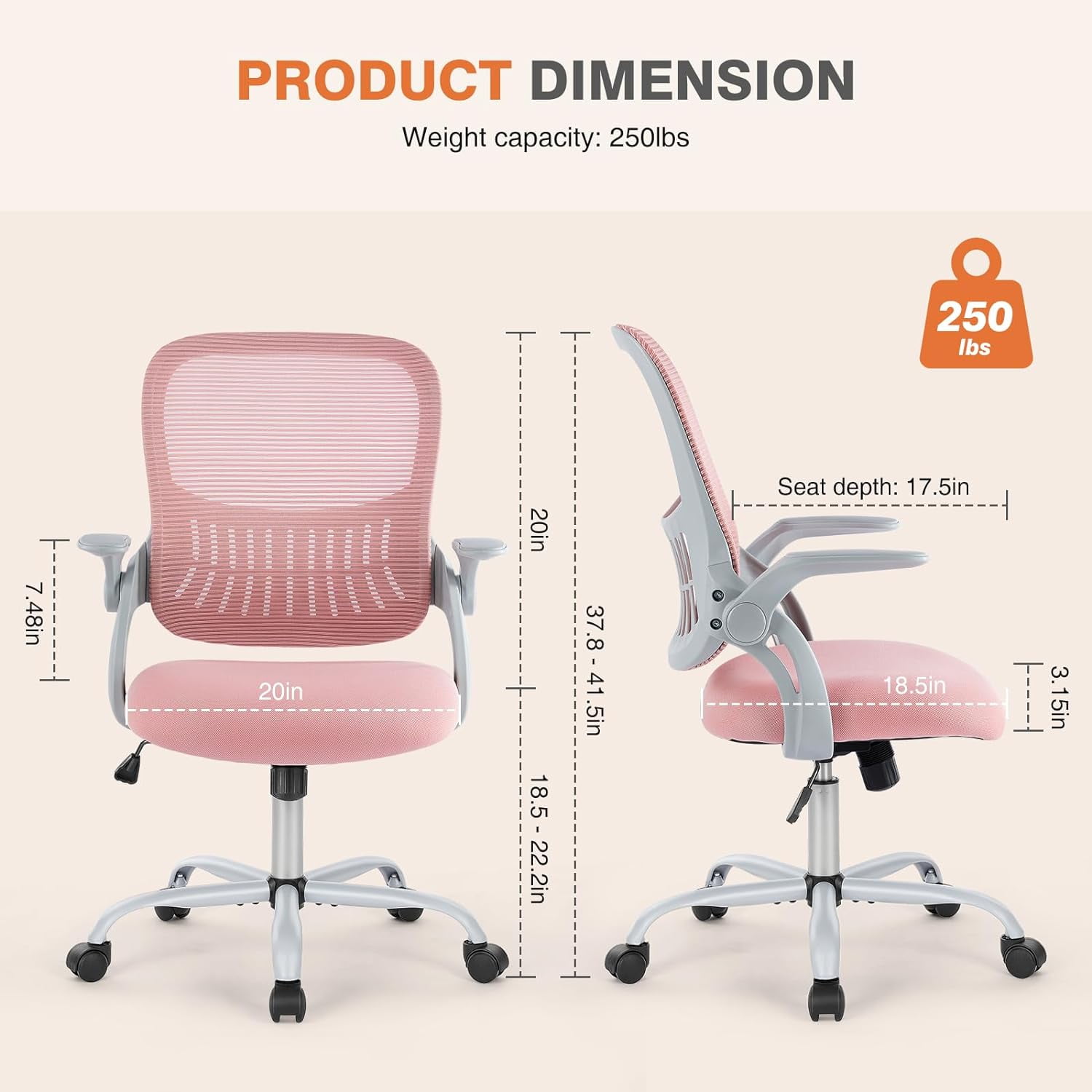 haoqianqian ergonomic home office chair product