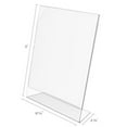 thumbnail image 2 of Deflecto Classic Image Slanted Sign Holder 1 Each - 8.5" Width x 11" Height - Rectangular Shape - Side-loading, Self-standing - Plastic - Clear, 2 of 7