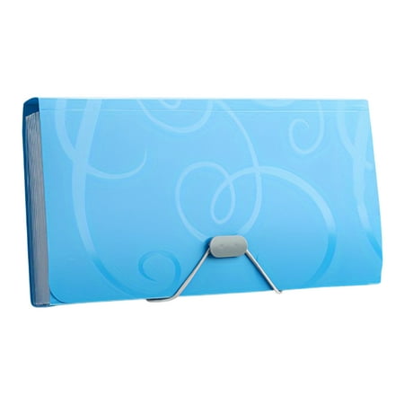 A6 Accordian File Folder Bill Organizer 13 Pockets Expanding File Case with Waterproof Cover Accordion Document Organizer Comes with Sticker Sheet for Home Office School