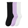 thumbnail image 2 of Utoimkio 3 Pairs Kids Candy Color Long Crew Socks Long Stockings Ideal for Boots,Sneakers,Canvas,Elastic and Breathable, 2 of 7